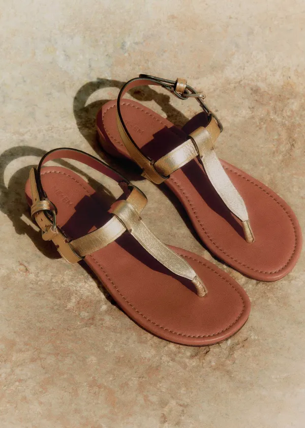Sale ME+EM T-Bar Sandal Gold
