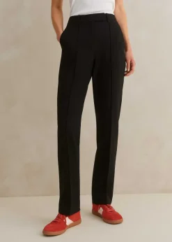 Clearance ME+EM Textured Boyish Cigarette Pant Black