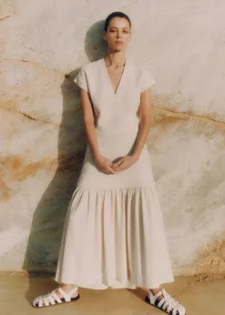 Best ME+EM Textured High-Waisted Maxi Skirt Co-Ord Neutrals