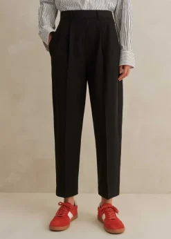 Clearance ME+EM Textured Tailoring Tapered Trouser Black