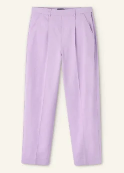 Online ME+EM Textured Tapered Trouser Dusted Lilac