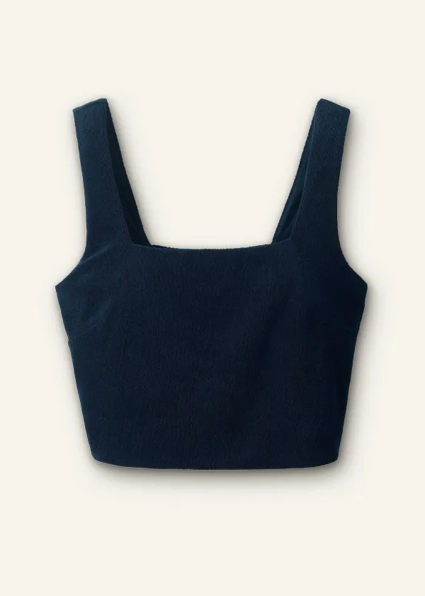 Hot ME+EM Towelling Bralette Navy