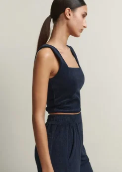 Hot ME+EM Towelling Bralette Navy