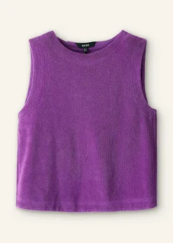Online ME+EM Towelling Crop Top Summer Purple