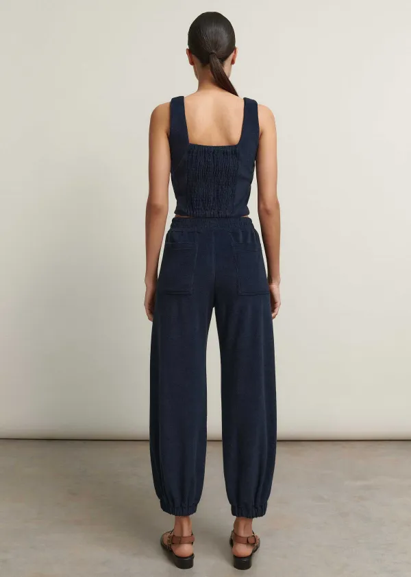 Best ME+EM Towelling Jogger + Bralette Co-Ord Blue