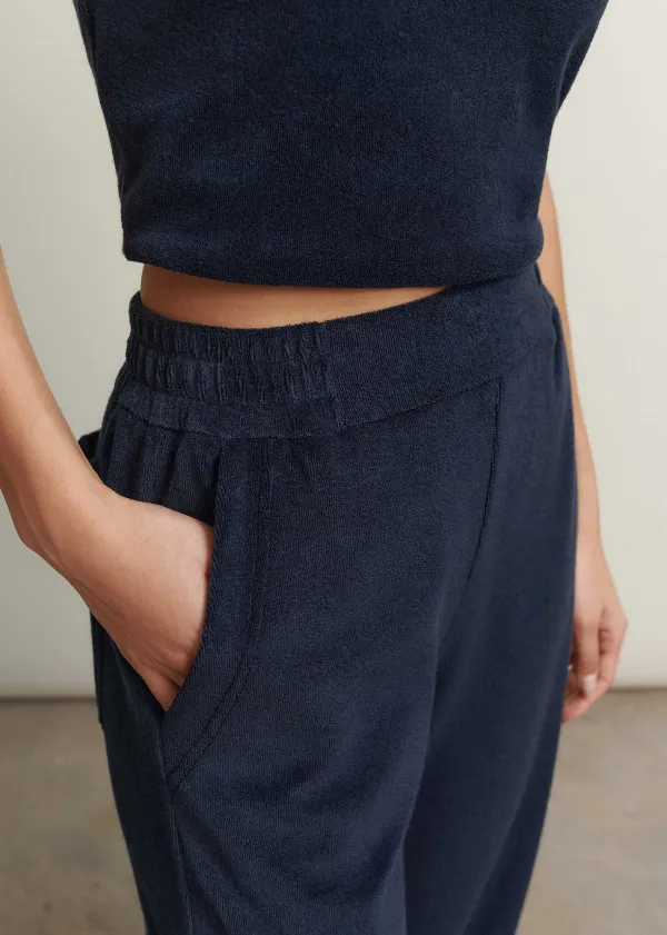 Best ME+EM Towelling Jogger + Bralette Co-Ord Blue