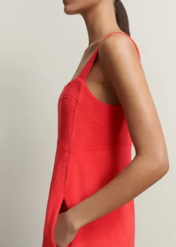 Outlet ME+EM Towelling Sleeveless Midi Dress