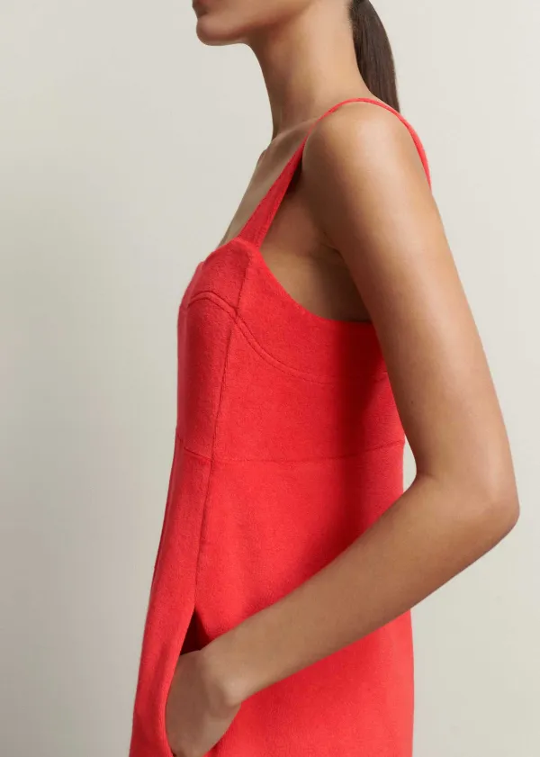 Outlet ME+EM Towelling Sleeveless Midi Dress