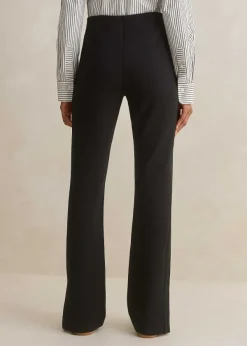 New ME+EM Travel Tailoring Adjustable Slim Flare Trouser Black