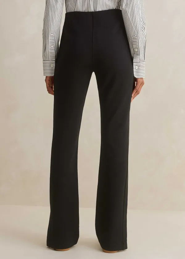 New ME+EM Travel Tailoring Adjustable Slim Flare Trouser Black