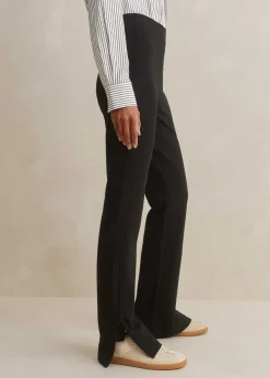 New ME+EM Travel Tailoring Adjustable Slim Flare Trouser Black