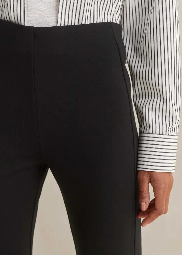 New ME+EM Travel Tailoring Adjustable Slim Flare Trouser Black