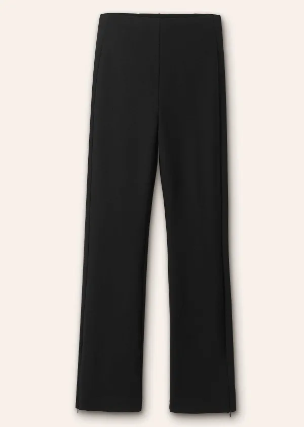 New ME+EM Travel Tailoring Adjustable Slim Flare Trouser Black