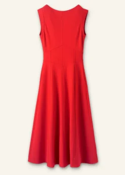 Outlet ME+EM Travel Tailoring Boat Neck Midi Dress