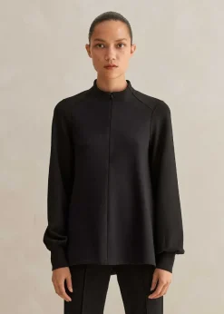 Online ME+EM Travel Tailoring Crop Kick-Flare Trouser Co-Ord Black