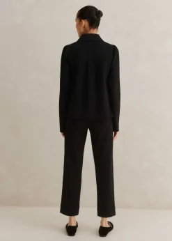 Clearance ME+EM Travel Tailoring Crop Trouser Co-Ord Black