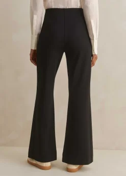 New ME+EM Travel Tailoring Kick Flare Short Trouser Black