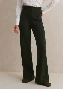 Hot ME+EM Travel Tailoring Kick Flare Trouser Khaki