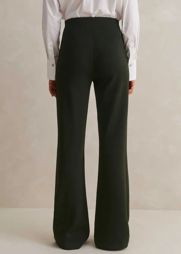 Hot ME+EM Travel Tailoring Kick Flare Trouser Khaki