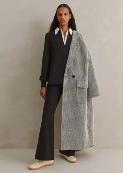 Outlet ME+EM Travel Tailoring Kick-Flare Trouser Co-Ord Black