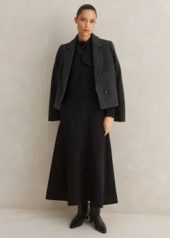 Sale ME+EM Travel Tailoring Necktie Maxi Dress Black