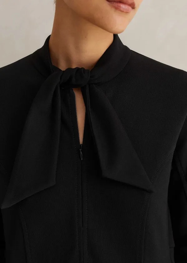 Sale ME+EM Travel Tailoring Necktie Maxi Dress Black