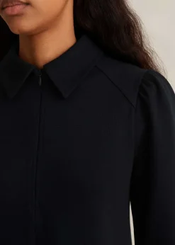 Clearance ME+EM Travel Tailoring Shirt Collar Swing Top Navy