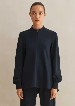 Best ME+EM Travel Tailoring Slim-Crop Trouser Co-Ord Blue