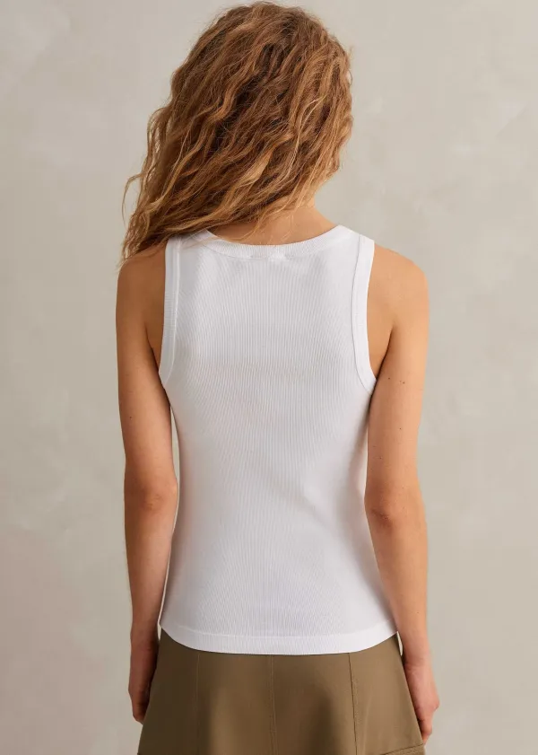 New ME+EM Ultimate Crew Neck Vest Bright White