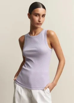 Outlet ME+EM Ultimate Crew Neck Vest Dusted Lilac