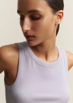 Outlet ME+EM Ultimate Crew Neck Vest Dusted Lilac