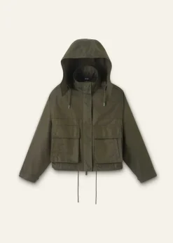 Sale ME+EM Utility Storage Crop Parka Authentic Khaki