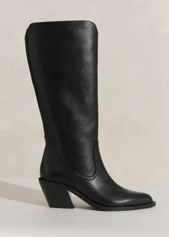 Sale ME+EM Western Knee High Boot Black