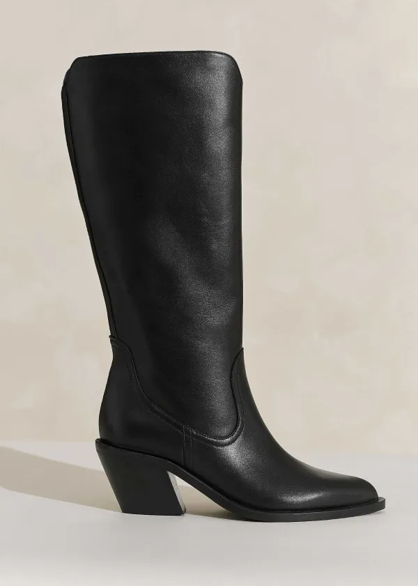 Sale ME+EM Western Knee High Boot Black