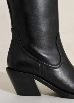 Sale ME+EM Western Knee High Boot Black