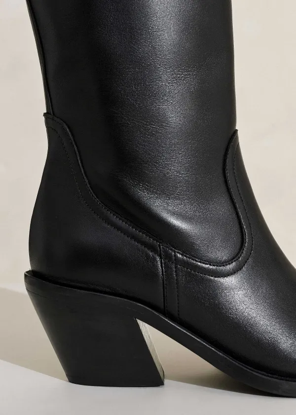 Sale ME+EM Western Knee High Boot Black