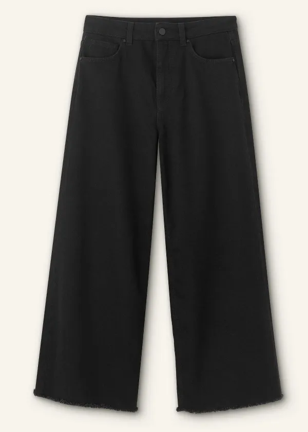 Clearance ME+EM Wide-Leg Ankle-Length Jean Black