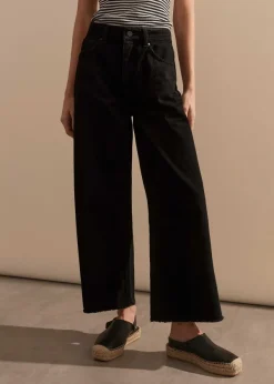 Clearance ME+EM Wide-Leg Ankle-Length Jean Black