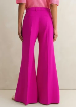 Sale ME+EM Wide-Leg Flare Trouser Electric Pink