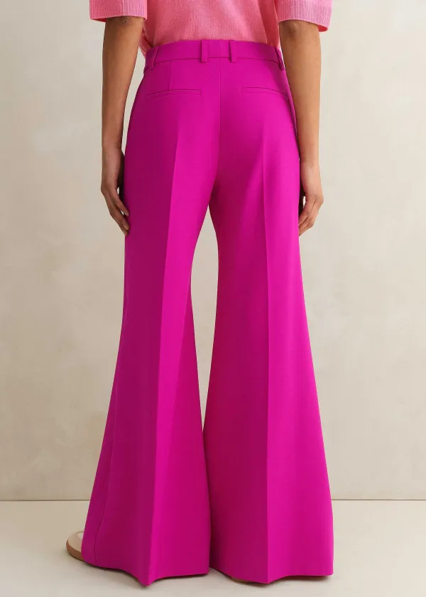 Sale ME+EM Wide-Leg Flare Trouser Electric Pink