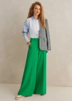 New ME+EM Wide-Leg Trouser Spring Green