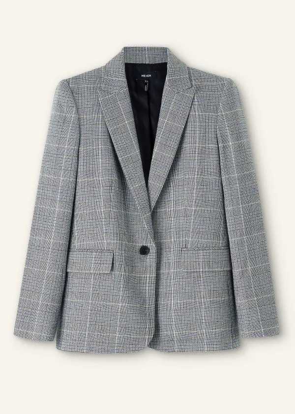 Best ME+EM Wool Check Boyfriend Blazer Multi Check